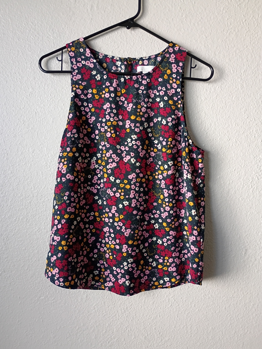14th & Union Floral Multicolor Sleeveless Top Size Small